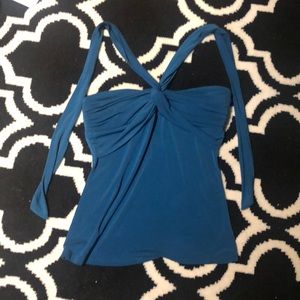 Green halter top
